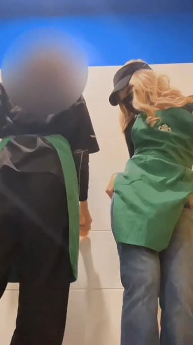 My favourite coworker loves to help me fuck my dildo